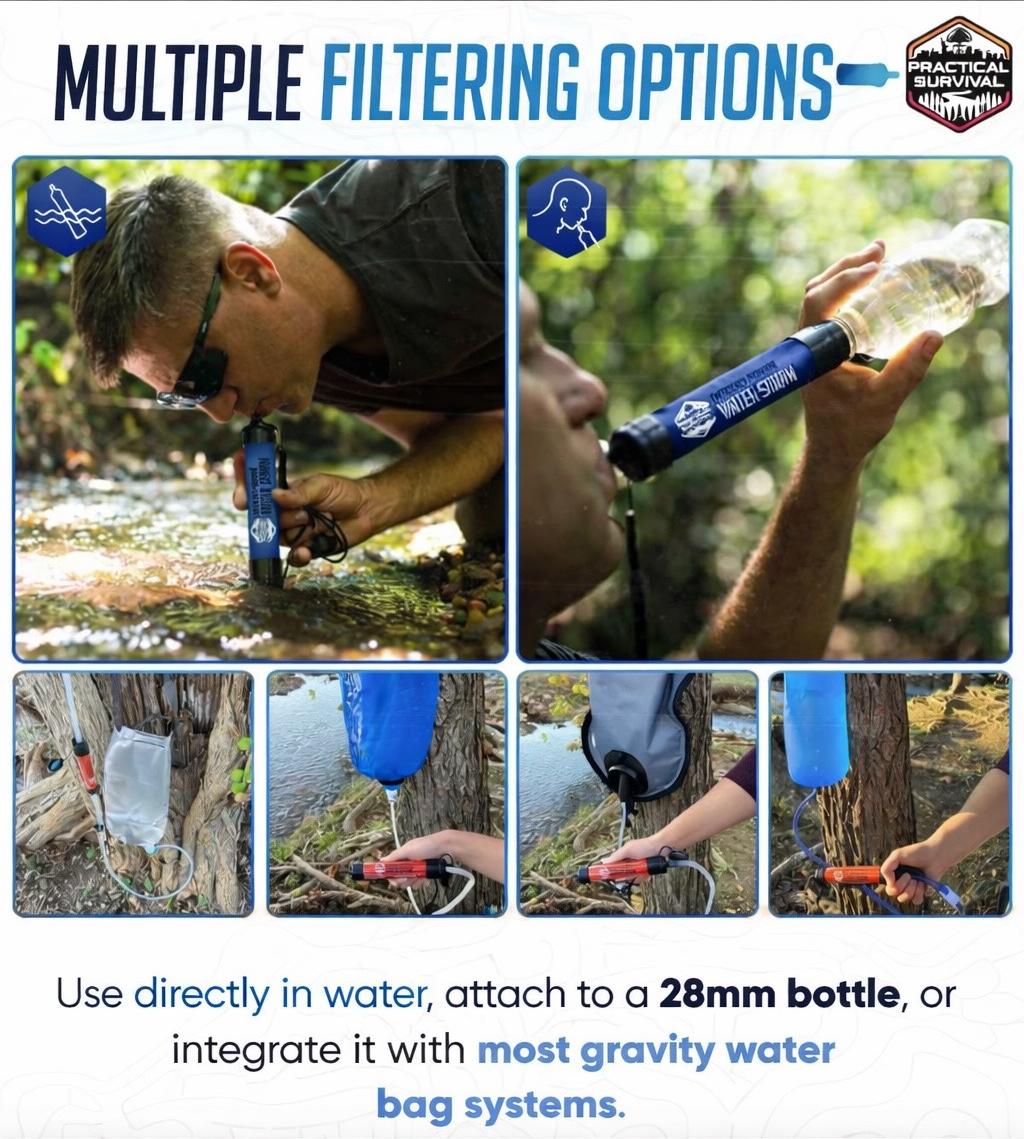 Emergency Water Straws