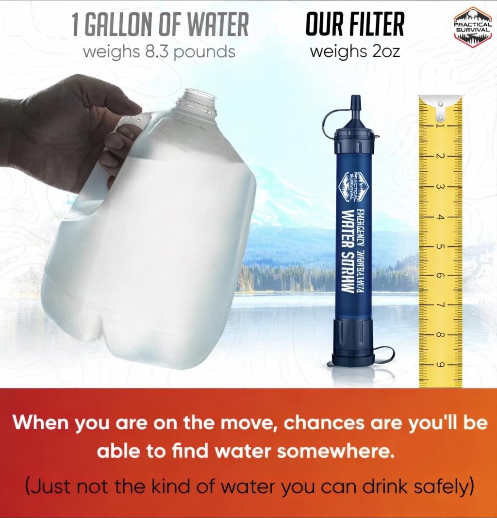 Emergency Water Straws