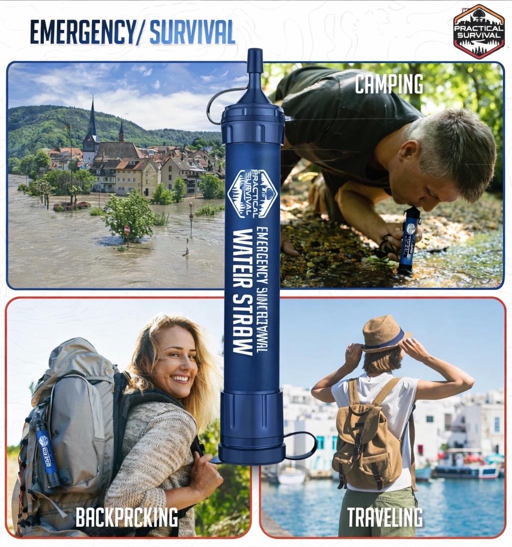 Emergency Water Straws