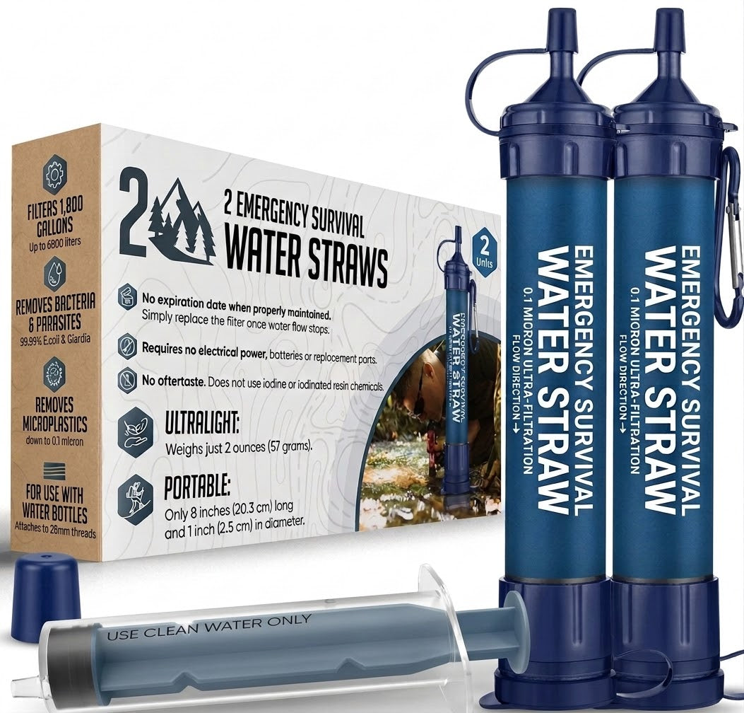 Emergency Water Straws